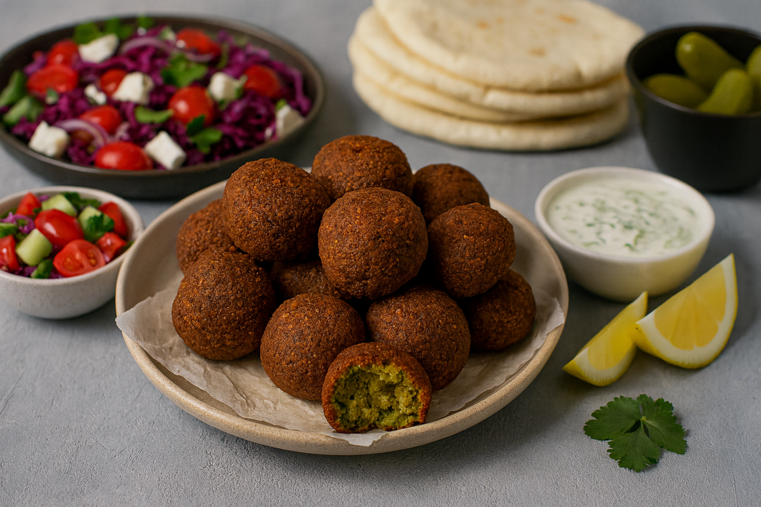 Falafel mit Kräutern
